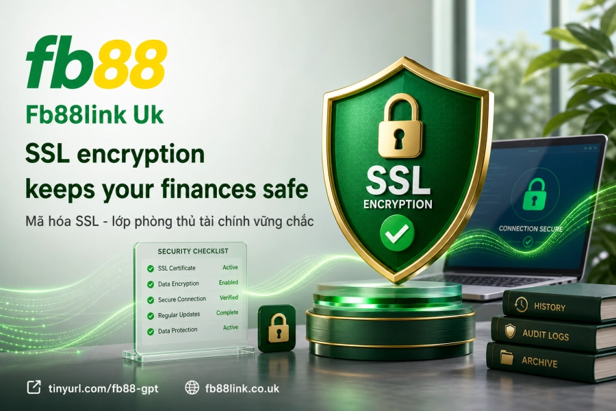 Công nghệ SSL 128-bit Fb88 bảo vệ dữ liệu tài chính và tài khoản ngân hàng
